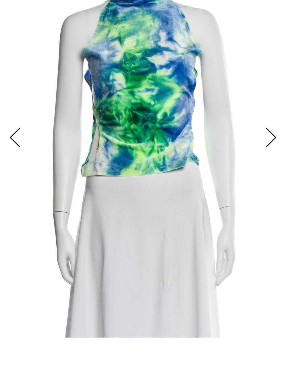 Kim Shui Blue Green Tie-Dye Tank Top
